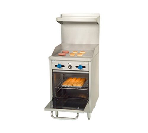 Comstock-Castle F318-24 24" Gas Griddle Range w/ Space Saver Oven | 65,000 BTU