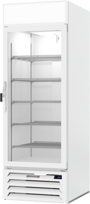 Beverage Air MMF23HC-1-W-IQ 27.25" 1 Glass Door White Reach In Merchandiser Freezer | 23.32 Cu. Ft.