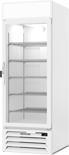 Beverage Air MMF23HC-1-W-IQ 27.25" 1 Glass Door White Reach In Merchandiser Freezer | 23.32 Cu. Ft.