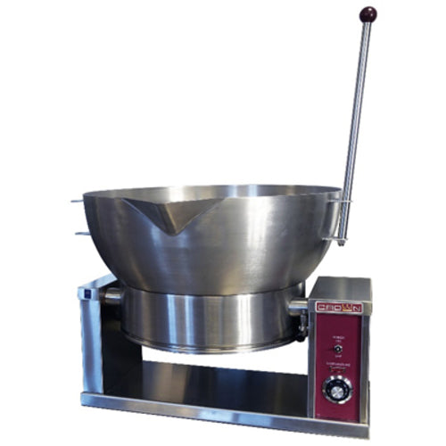 Crown Steam ECTRS-16  Electric Countertop Round Tilting Skillet | 16 Gal. Capacity