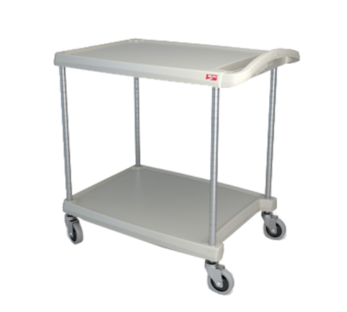 Metro MY2030-24 2 Shelf Plastic Utility Cart | 300 lb. Capacity