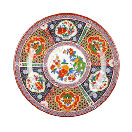 Thunder Group 1014TP Peacock 14 1/8" Plate | Case of 12