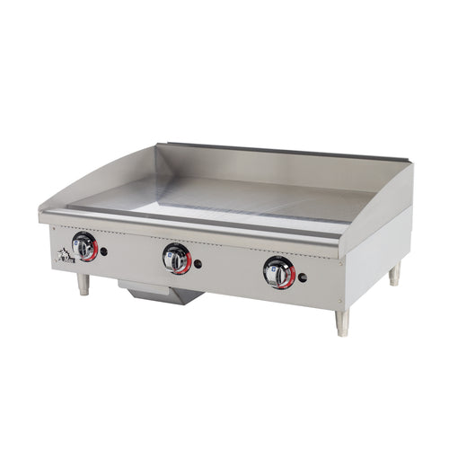 Star-Max 636TF 36" Thermostatic Countertop Gas Griddle w/ 1" Steel Plate | 84,900 BTU