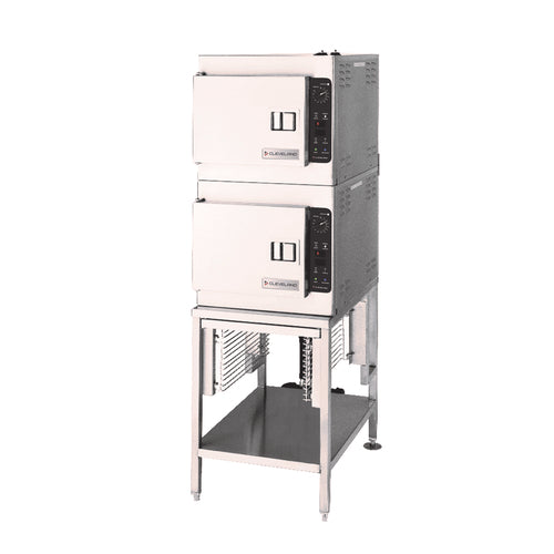 Cleveland Steamcraft Ultra (2) 21CET8 Double Stack Electric Convection Steamer | 6 Pan Capacity