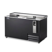 Arctic Air AUB65R 64.5" Black Vinyl Bottle Cooler | 16.5/24 cases
