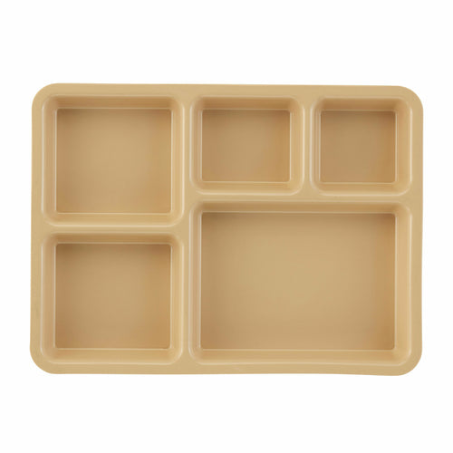 Cambro 1411CP Tray-on-Tray 5 Compartment Meal Delivery Tray | 14” x 11”