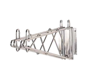 Advance Tabco DB-18-X 18" Heavy Duty Double Mount Chrome Plated Wire Shelving Wall Bracket
