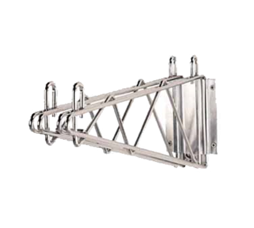 Advance Tabco DB-18-X 18" Heavy Duty Double Mount Chrome Plated Wire Shelving Wall Bracket