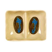 Thunder Group  0002J Wei 3-5/8"-x-2-3 /4" Divided Sauce Dish | Case of 12