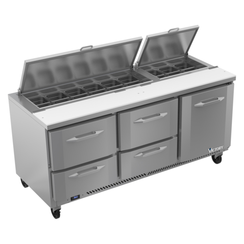 Victory VSPD72HC-18-4 Sandwich / Salad Prep Table