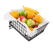 Tablecraft Grand Master Transformer GMT13105 13" x 10" Black Powder Coated Metal Basket