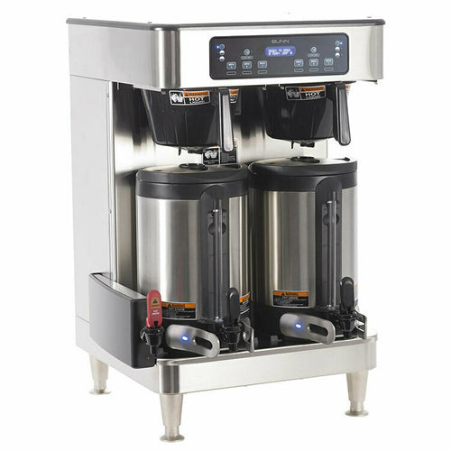 Bunn 51200.0102 Twin Soft Heat Automatic Coffee Brewer, Stainless | 120/240V