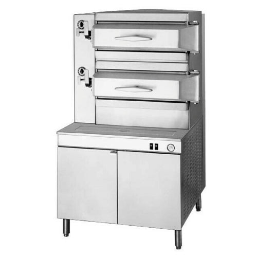 Cleveland PGM3002 36" 2 Compartment Electric Pressure Steamer | 300,000 BTU
