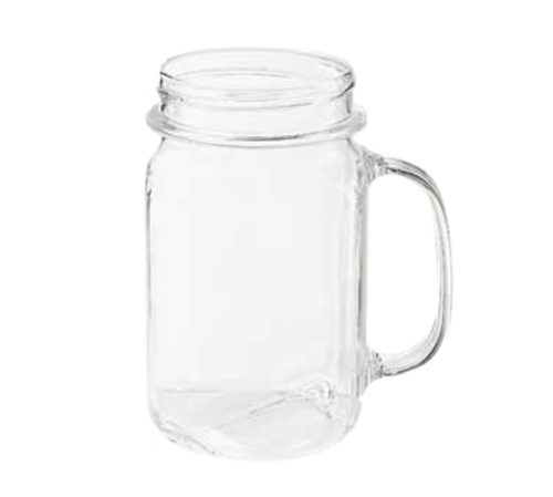 G.E.T. MAS-3-CL 16 oz. Clear Polycarbonate Mason Jar Mug | Case of 24