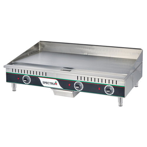 Winco EGD-36M 36" Manual Electric Countertop Griddle | 208-240V