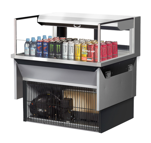 Turbo Air TOM-36L-UFD-W(B)-1SI-N Refrigerated Display Case