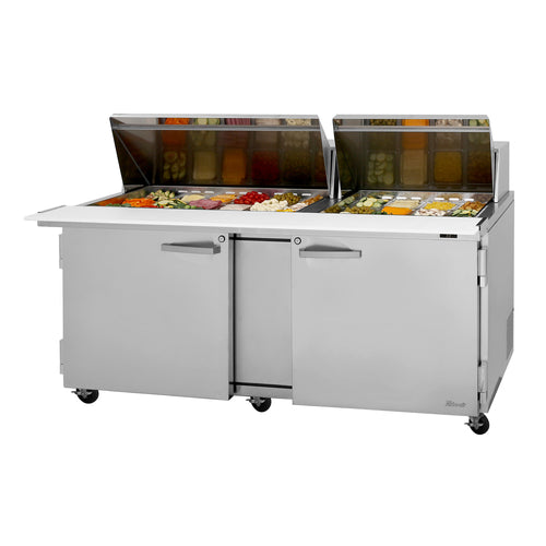 Turbo Air PST-72-30-N(-AL) Mega Top Sandwich / Salad Prep Table