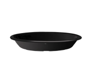 G.E.T. DN-365-BK Black Elegance Black 5 oz Oval Melamine Relish Dish | Case of 48