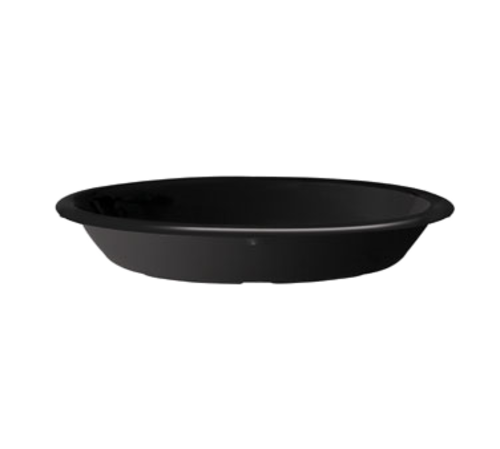 G.E.T. DN-365-BK Black Elegance Black 5 oz Oval Melamine Relish Dish | Case of 48