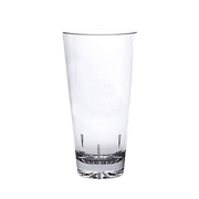 Thunder Group 20 oz. Starburst Base Clear Polycarbonate Mixing Glass | Model No. PLTHMG020C