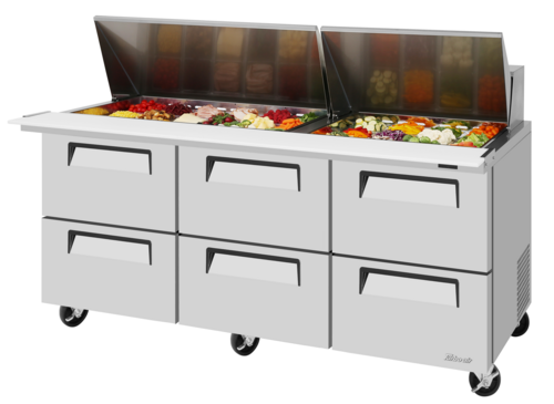 Turbo Air TST-72SD-30-D6-N Mega Top Sandwich / Salad Prep Table