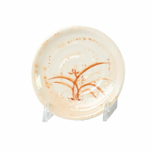 Thunder Group 1704  4" Gold Orchid Series Melamine Plate | Case of 12