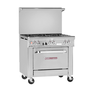 Southbend 436A-3C 36" 6 Burner Gas Range w/ 36" Charbroiler, Oven
