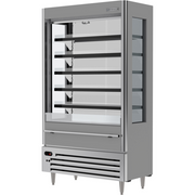Beverage Air VMHCSL-18-1-G 47.5" Slim Gray Vertical Open Air Merchandiser | 12.7 Cu. Ft.