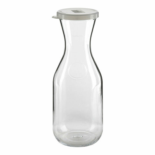 Cambro WW1000CW135 Camliter 1 Liter Plastic Beverage Decanter w/ Lid