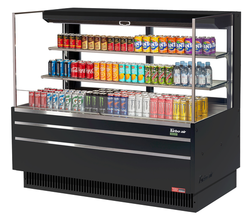 Turbo Air TOM-60L-UFD-W(B)-3S-N Open Air Merchandiser