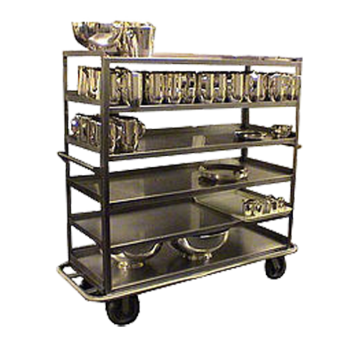 Carter-Hoffmann T610 Stainless Steel Mobile 6-Shelf Queen Mary Cart | 1,200 Lbs. Capacity