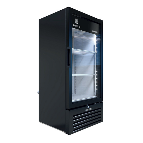 Beverage Air MT10-1B 25" 1 Swing Glass Door Black Merchandiser Refrigerator | 9.43 Cu. Ft.