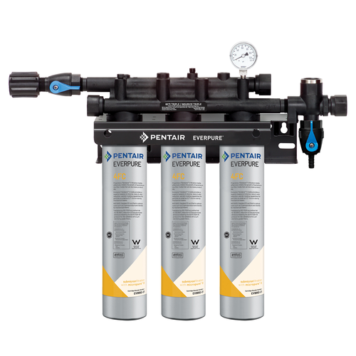 Everpure QC7I TRIPLE 4FC Water Filtration System for Fountain / Beverage Machine