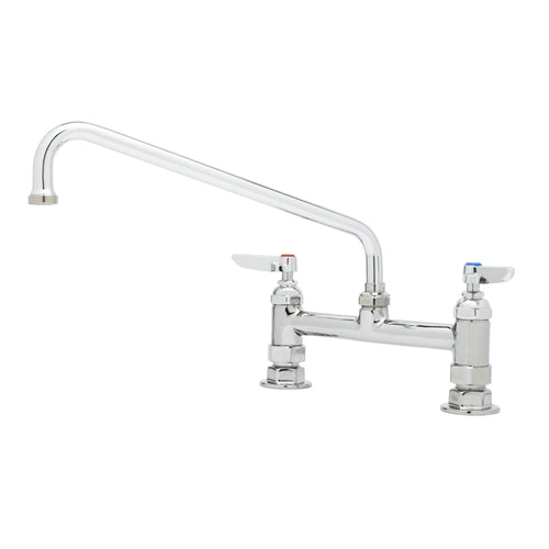 T&S Brass B-0221 8" Center Deck Mount Faucet w/12" Spout