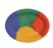 G.E.T. OP-120-CE Diamond Celebration 12" x 9" Oval Melamine Platter | Case of 12