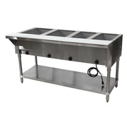 Advance Tabco HF-4E 63" x 31" Stainless Steel 4 Well Electric Hot Buffet Table