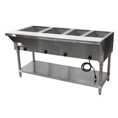 Advance Tabco HF-4E 63" x 31" Stainless Steel 4 Well Electric Hot Buffet Table