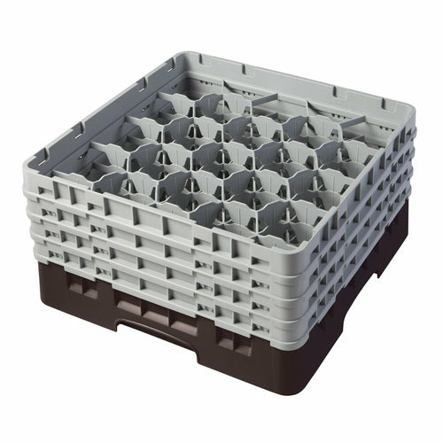 Cambro 20S800 Camrack 20 Compartment Glass Rack w/ 4 Extenders