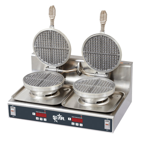 Star SWBD 7" Dual Round Standard Waffle Baker