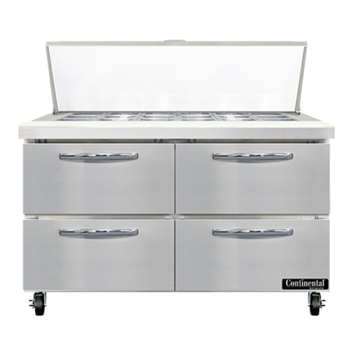 Continental Refrigerator SW48N18M-D Refrigerated Counter, Mega Top Sandwich / Salad Unit