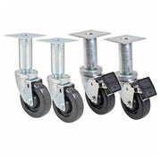 Pitco Frialator B3901504 9" Adjustable Swivel Casters | Set of 4