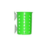 Steril-Sil PN1-LIME Perforated Cylinder Flatware Holder