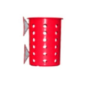 Steril-Sil PN1-RED Perforated Cylinder Flatware Holder