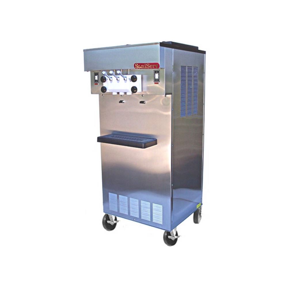 SaniServ 522-CTS 17 qt. Soft Serve Ice Cream Machine | 2 Hoppers, 3 Dispensers