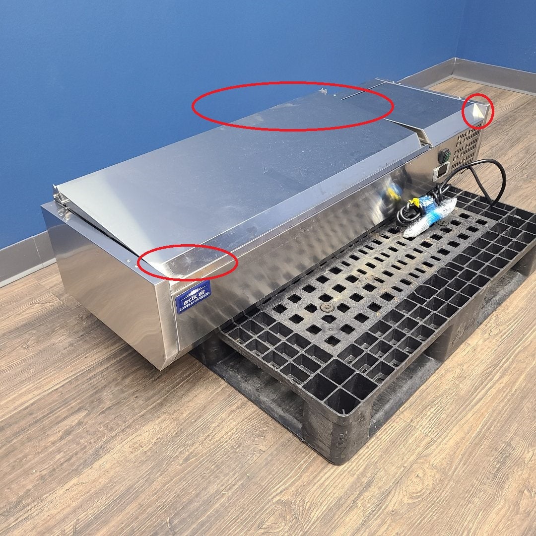 Arctic Air ACP48 48" Refrigerated Countertop Condiment Prep Station (Scratch & Dent 1059)