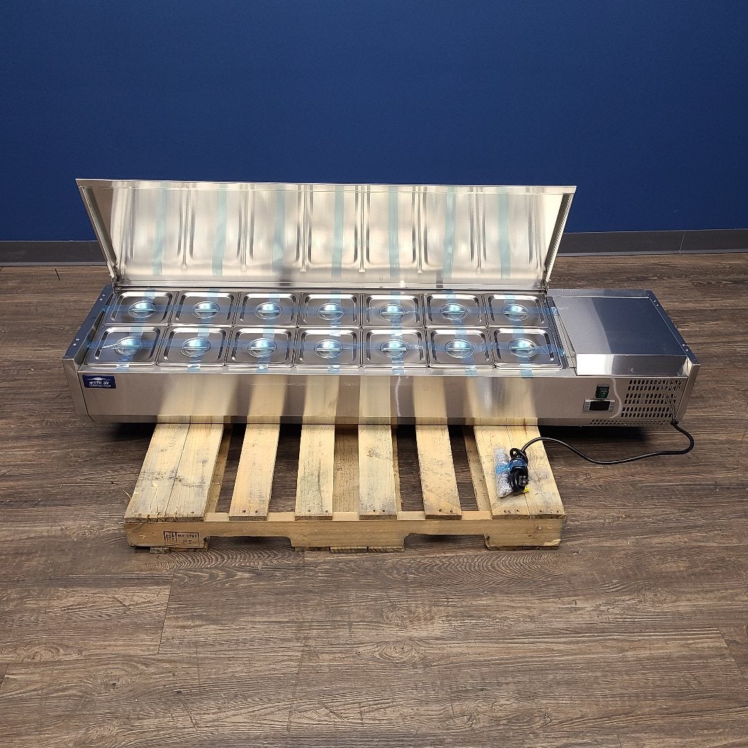 Arctic Air ACP63 63" Refrigerated Countertop Condiment Prep Station (Scratch & Dent 1073)
