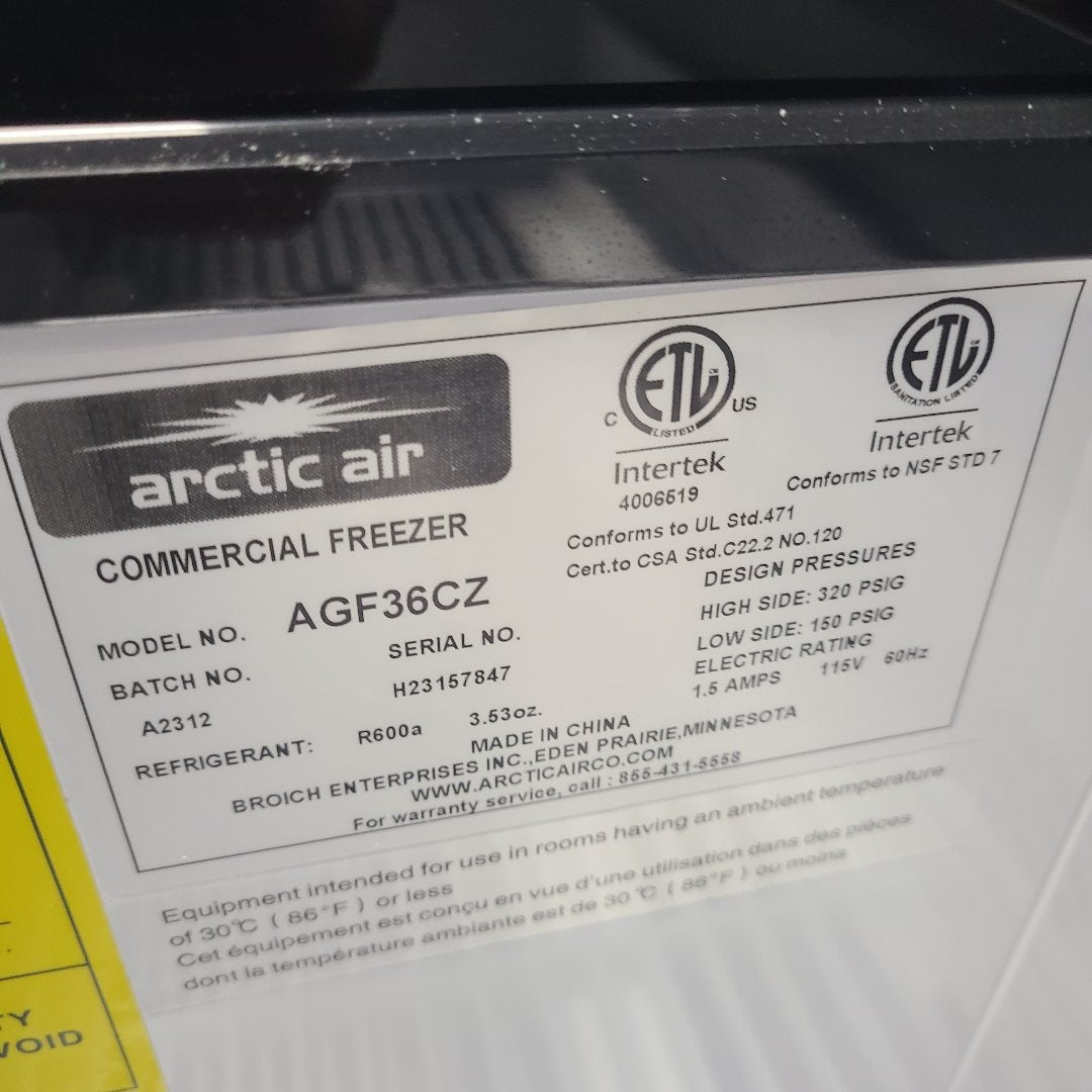 Arctic Air AGF36 36" Glass Froster (Scratch & Dent 7847)