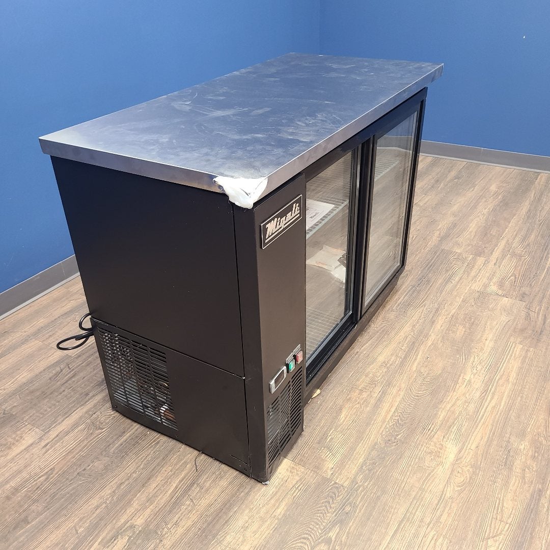 Migali C-BB48SG-HC 2 Sliding Glass Door Back Bar Cooler (Scratch & Dent 5570)