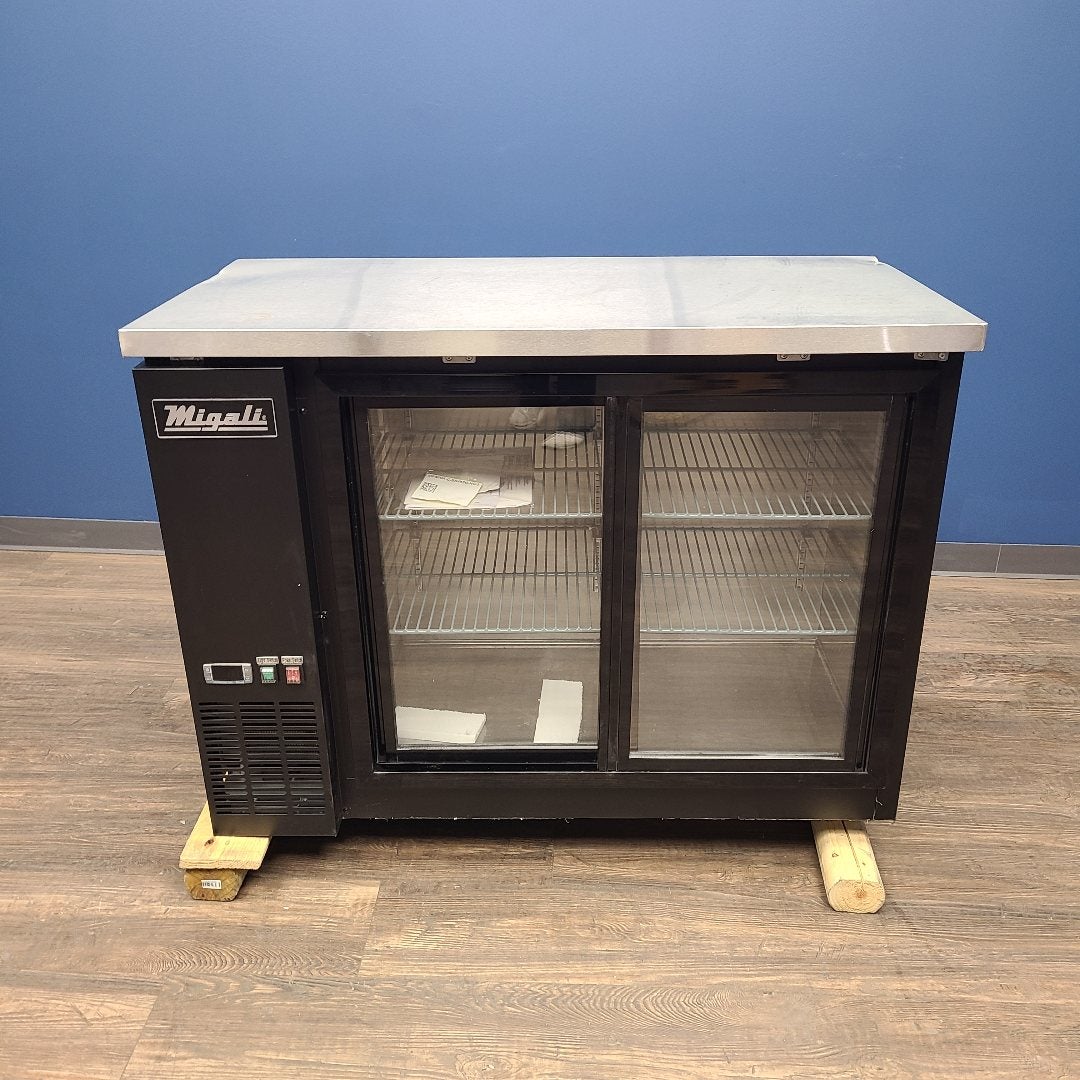 Migali C-BB48SG-HC 48" 2 Sliding Glass Door Back Bar Cooler (Scratch & Dent 2408)