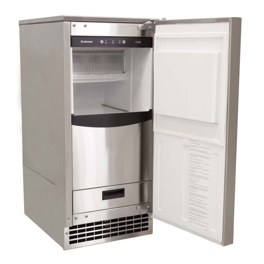 Scotsman CU50PA-1 65 Lbs. Gourmet Cube Undercounter Ice Machine w/ Pump Drain